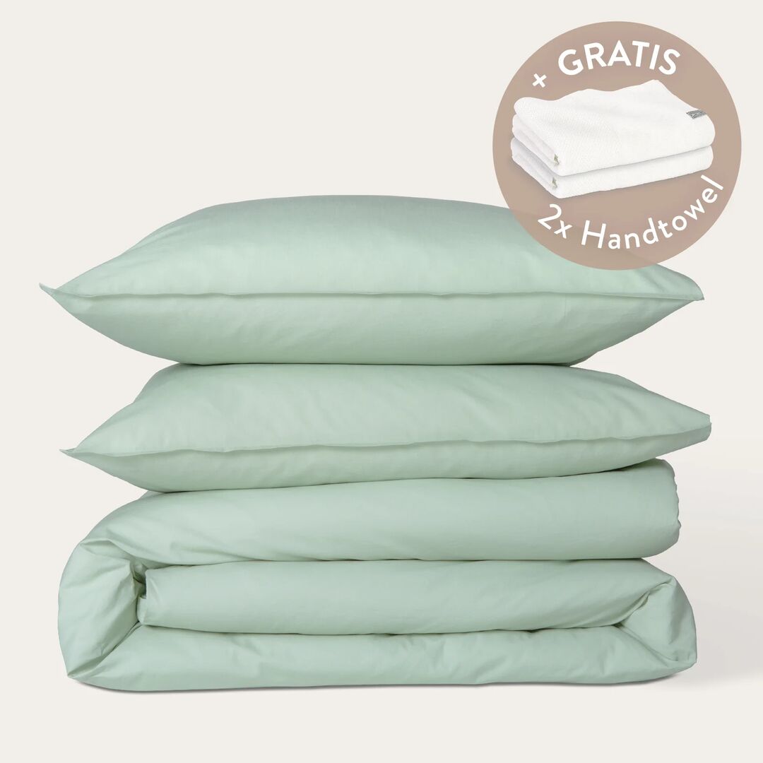 Kushel Bettwäsche aus Bio-Baumwolle Deckenbezug und Kissenbezug