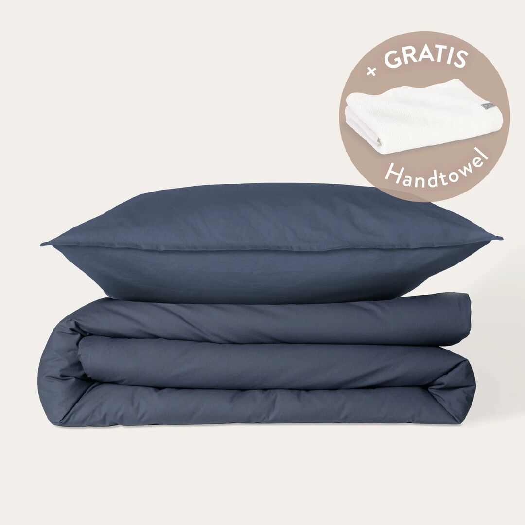 Kushel Bettwäsche aus Bio-Baumwolle Deckenbezug und Kissenbezug