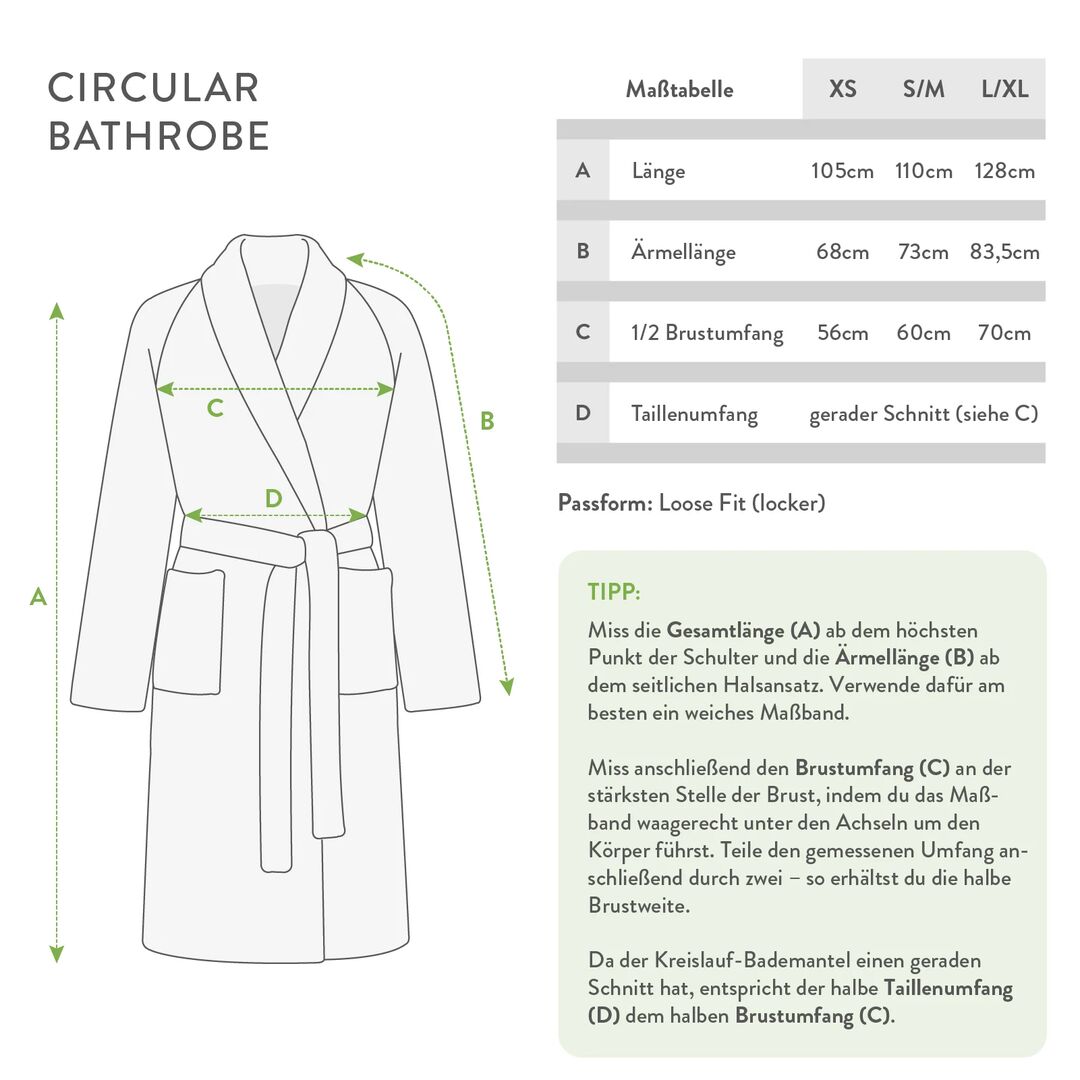 Kushel Kreislauf Kollektion - Circular Bathrobe