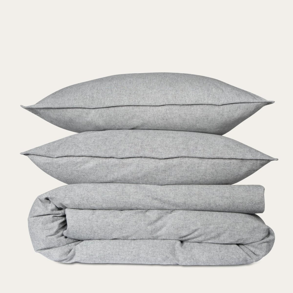 Vorbestellung - Kushel Bettwäsche Set Deckenbezug und Kissenbezug Flanell Chambray
