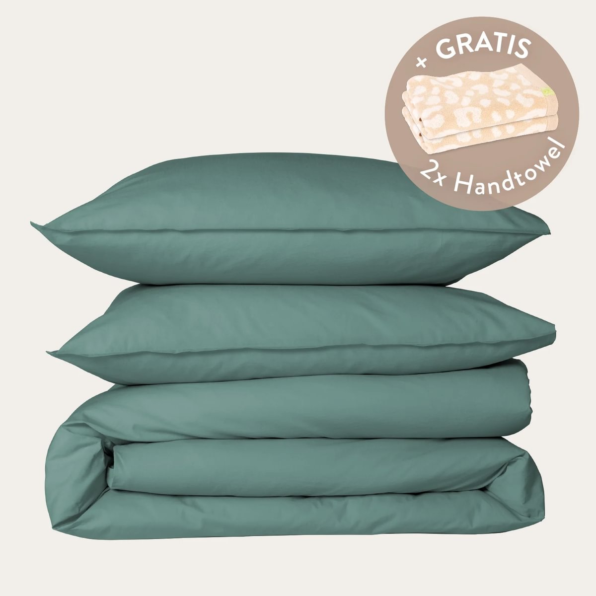 Kushel Bettwäsche aus Bio-Baumwolle Deckenbezug und Kissenbezug