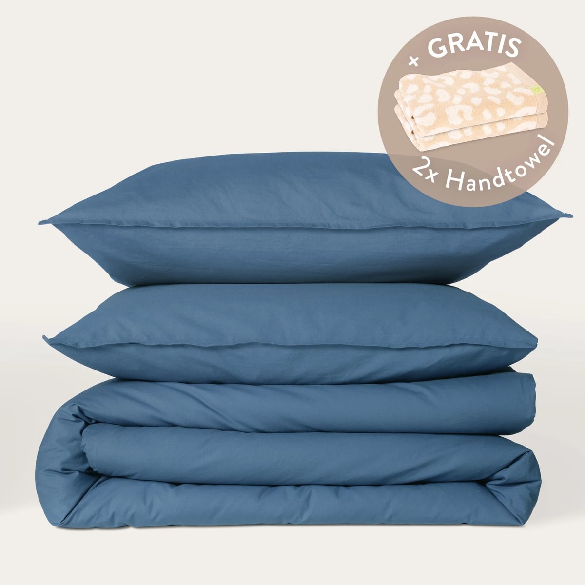 Kushel Bettwäsche aus Bio-Baumwolle Deckenbezug und Kissenbezug