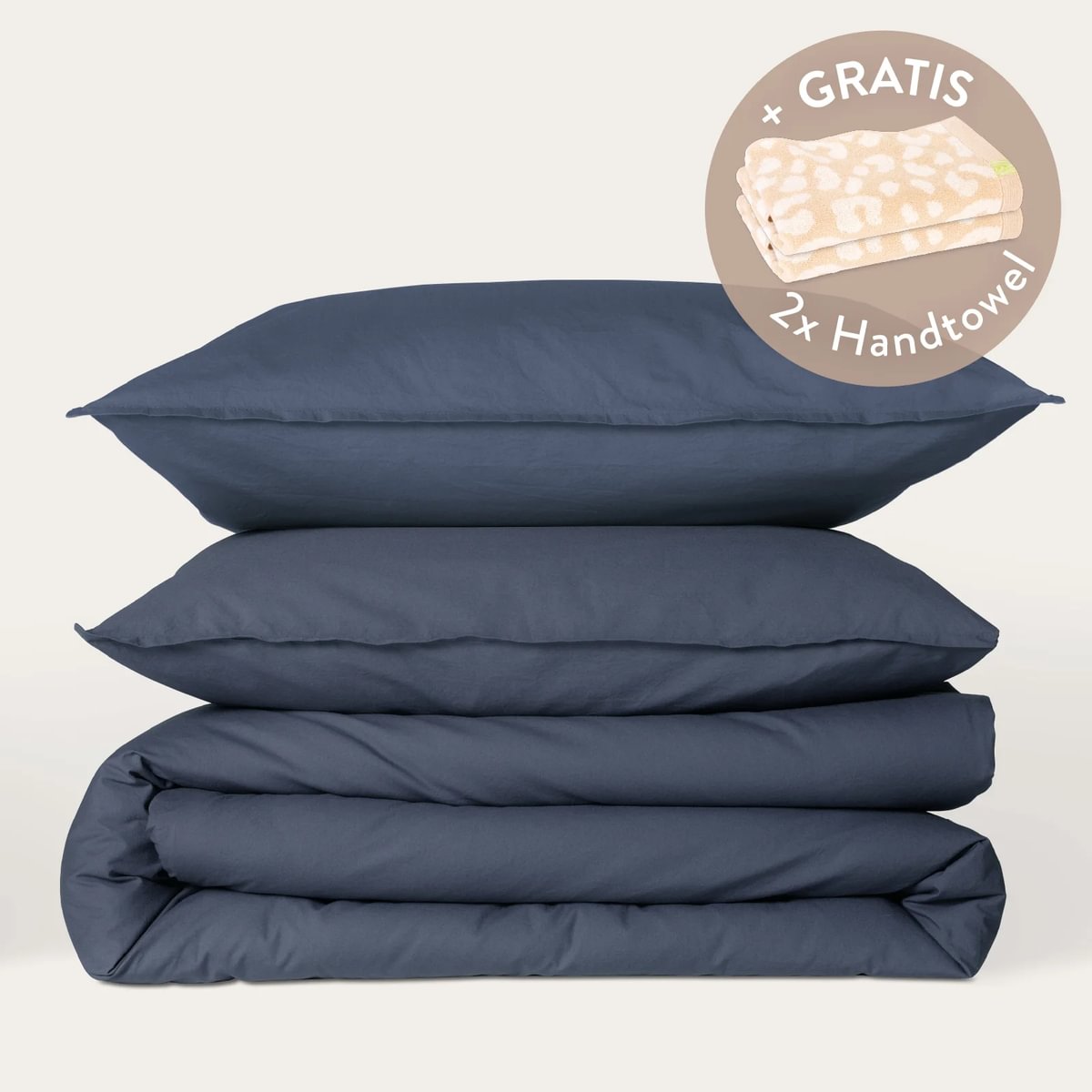 Kushel Bettwäsche aus Bio-Baumwolle Deckenbezug und Kissenbezug