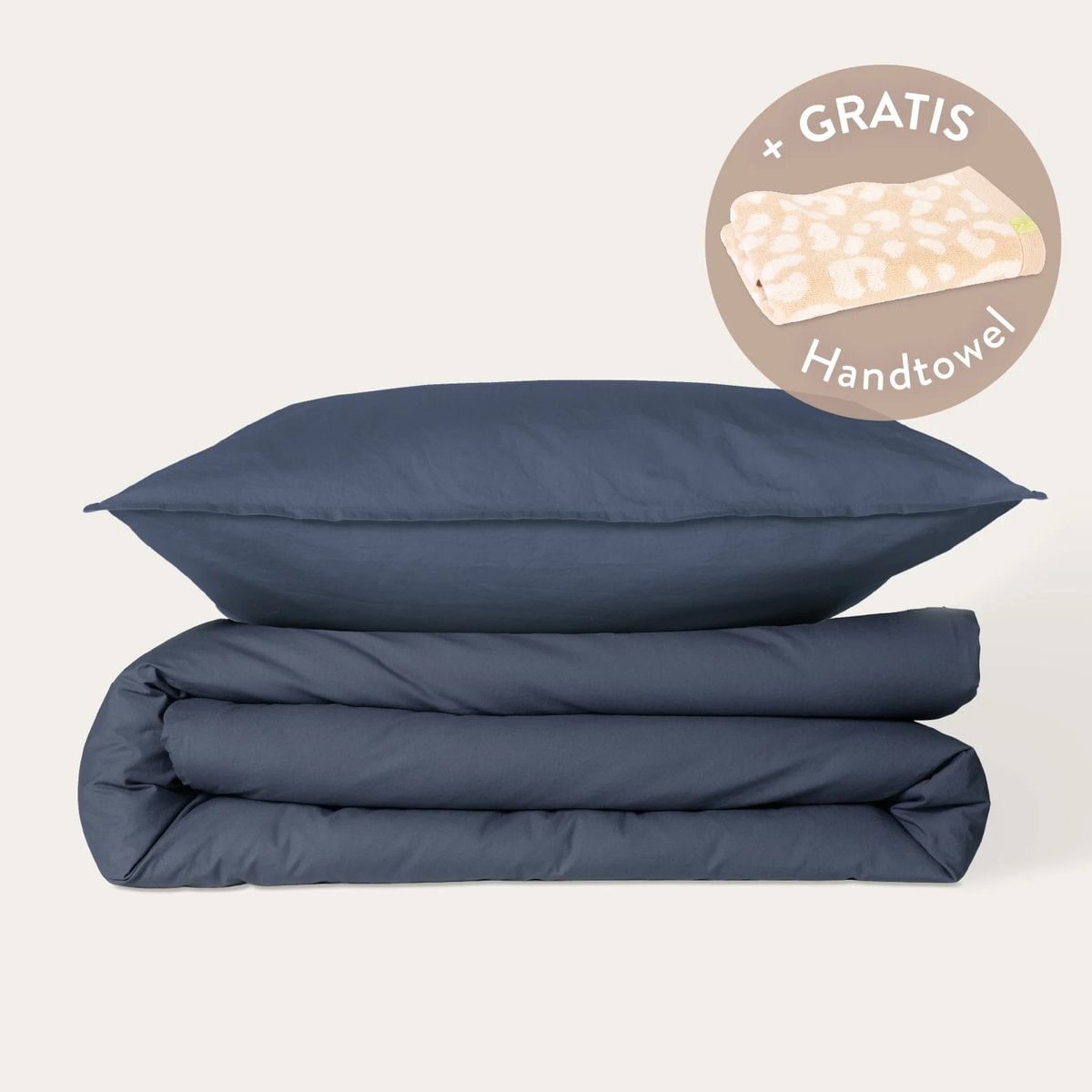 Kushel Bettwäsche aus Bio-Baumwolle Deckenbezug und Kissenbezug