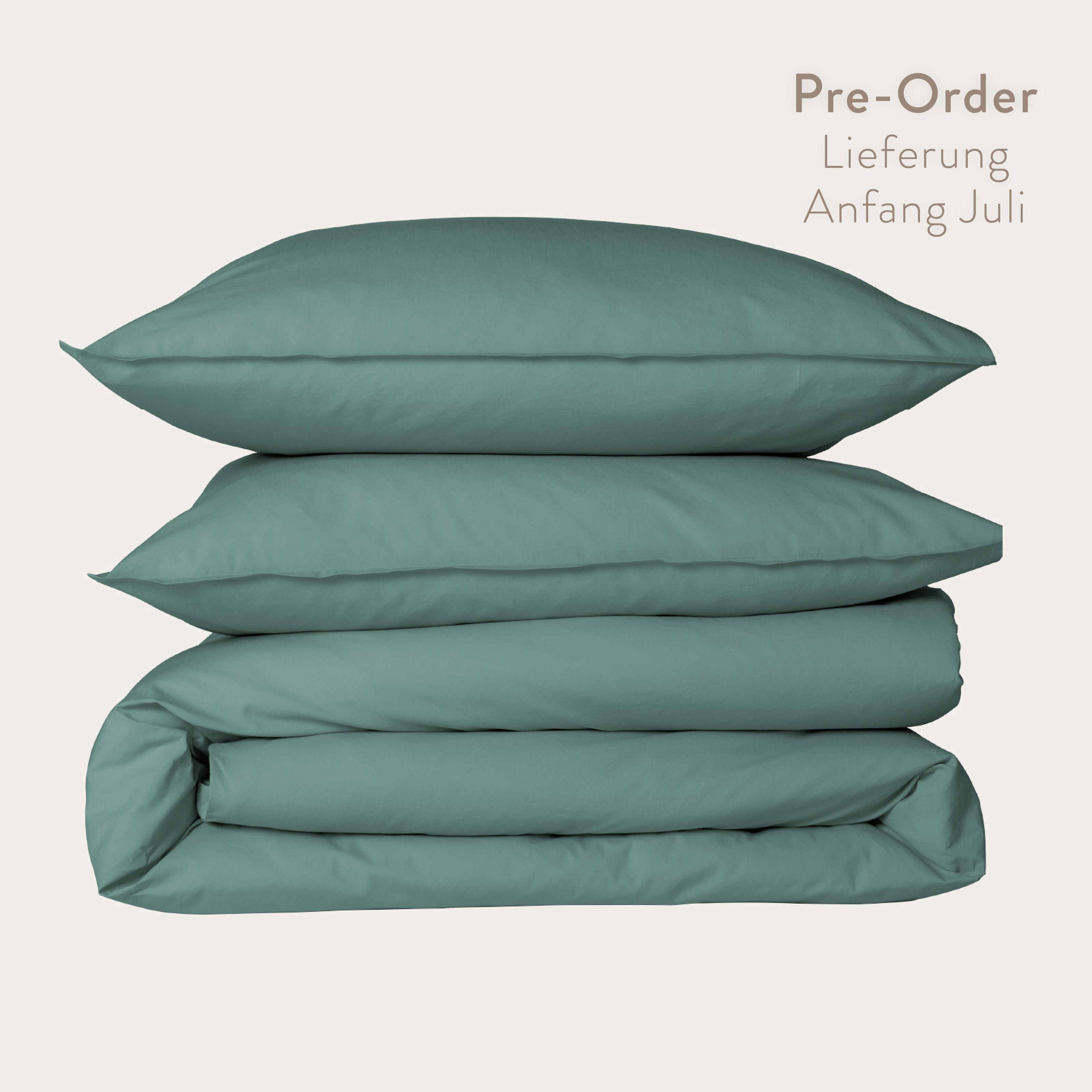 Kushel Bettwäsche aus Bio-Baumwolle Deckenbezug und Kissenbezug