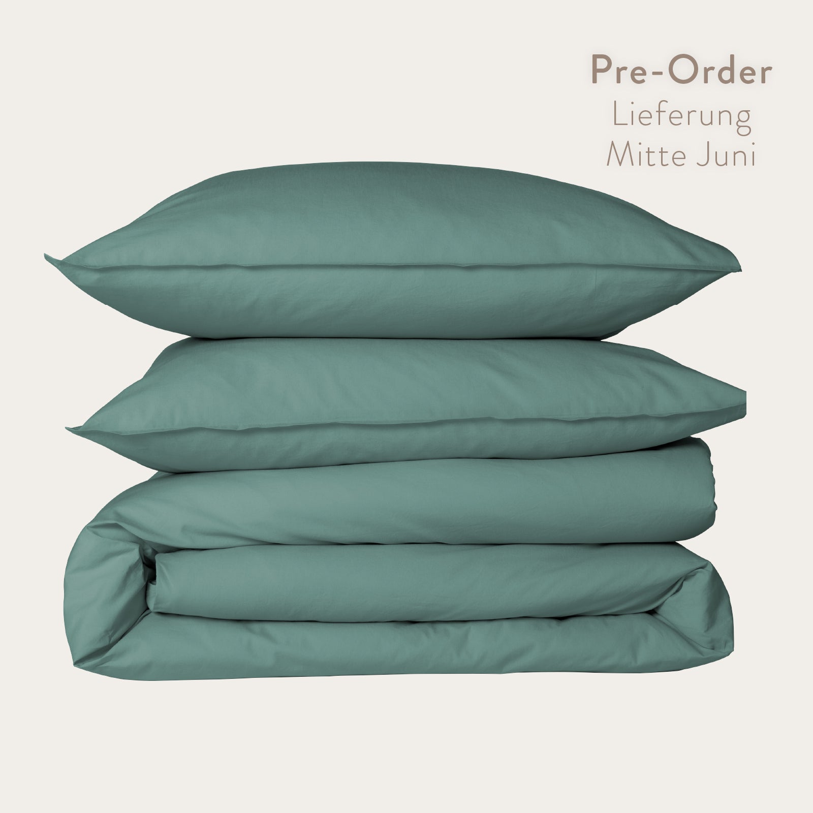 Kushel Bettwäsche aus Bio-Baumwolle Deckenbezug und Kissenbezug