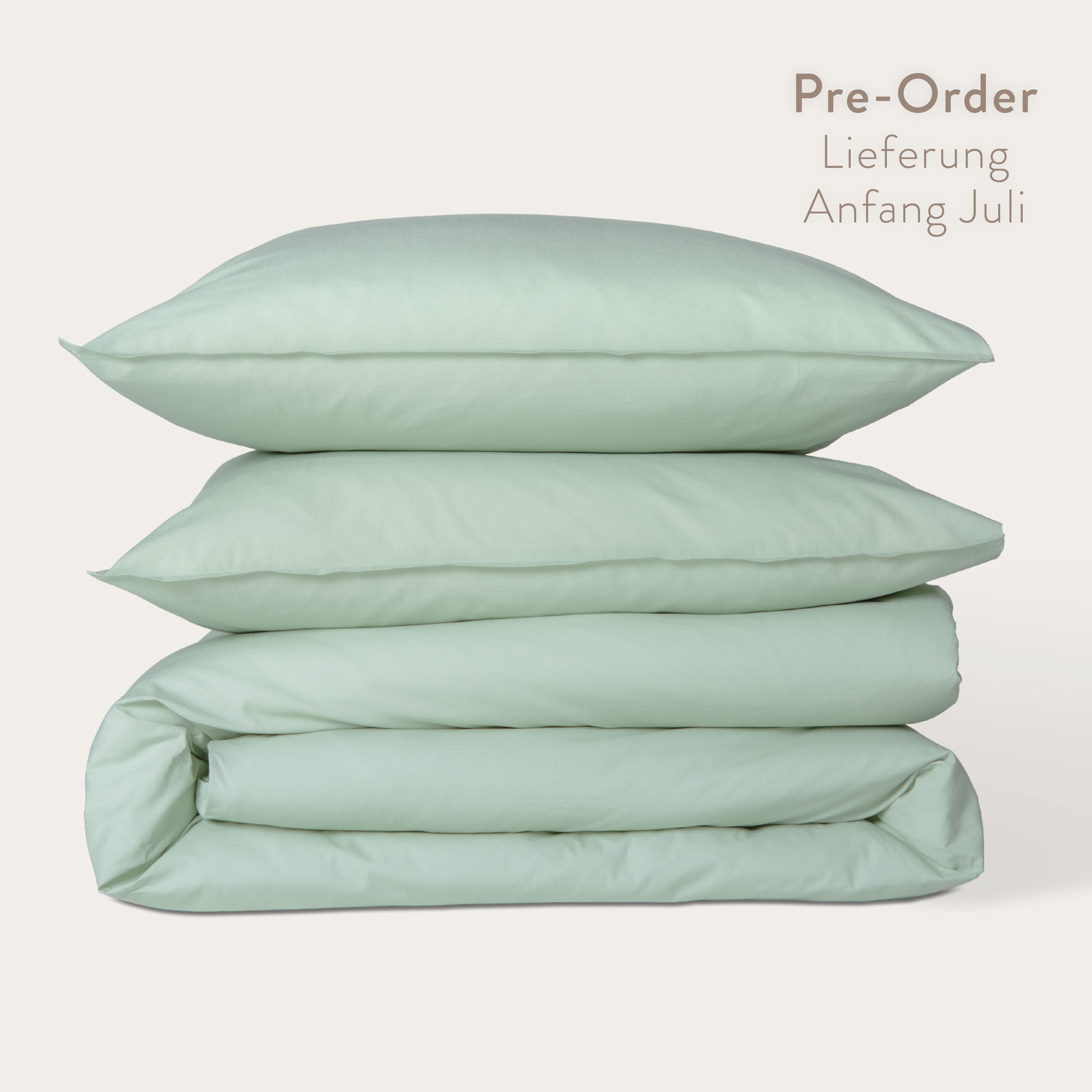 Kushel Bettwäsche aus Bio-Baumwolle Deckenbezug und Kissenbezug