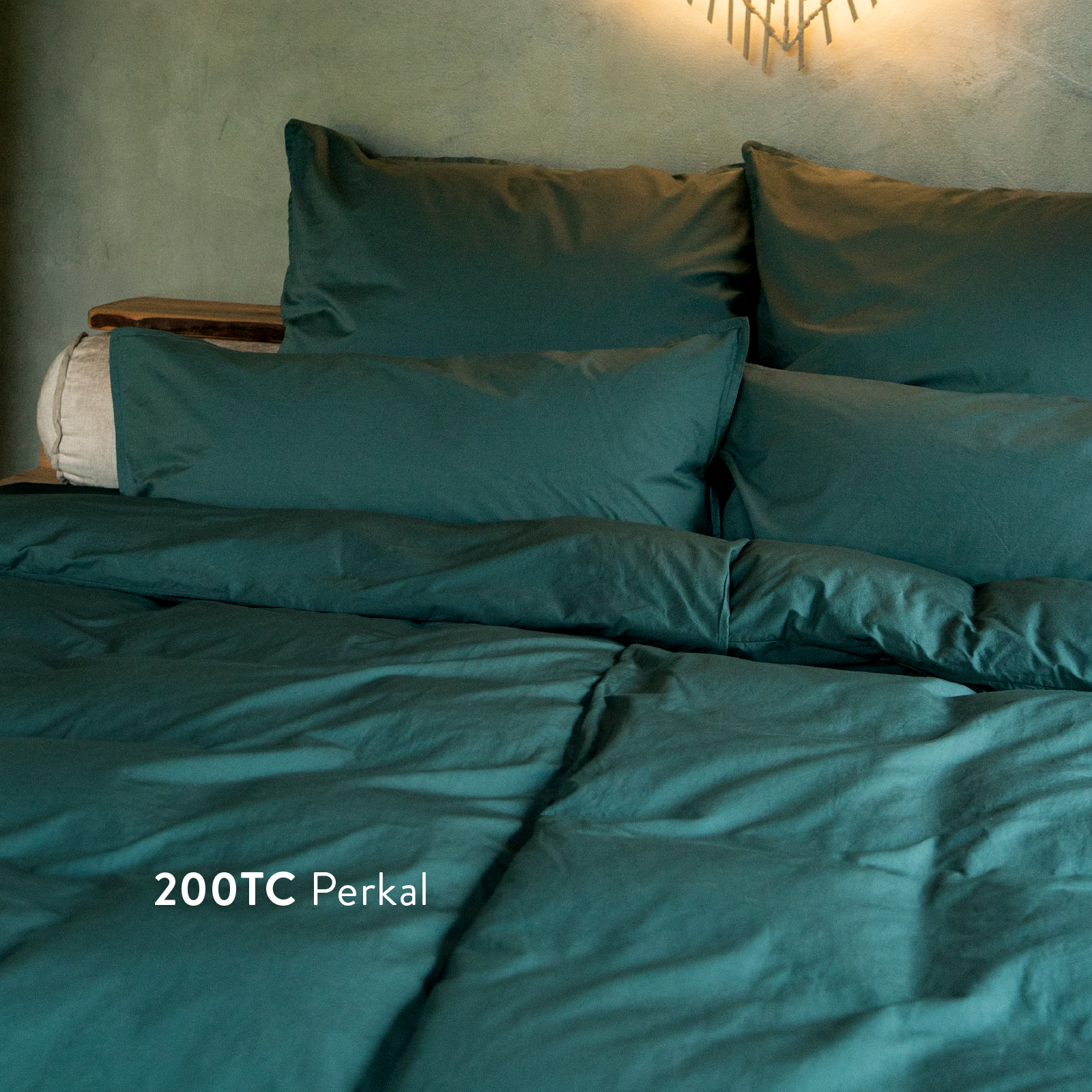 Kushel Bettwäsche aus Bio-Baumwolle Deckenbezug und Kissenbezug