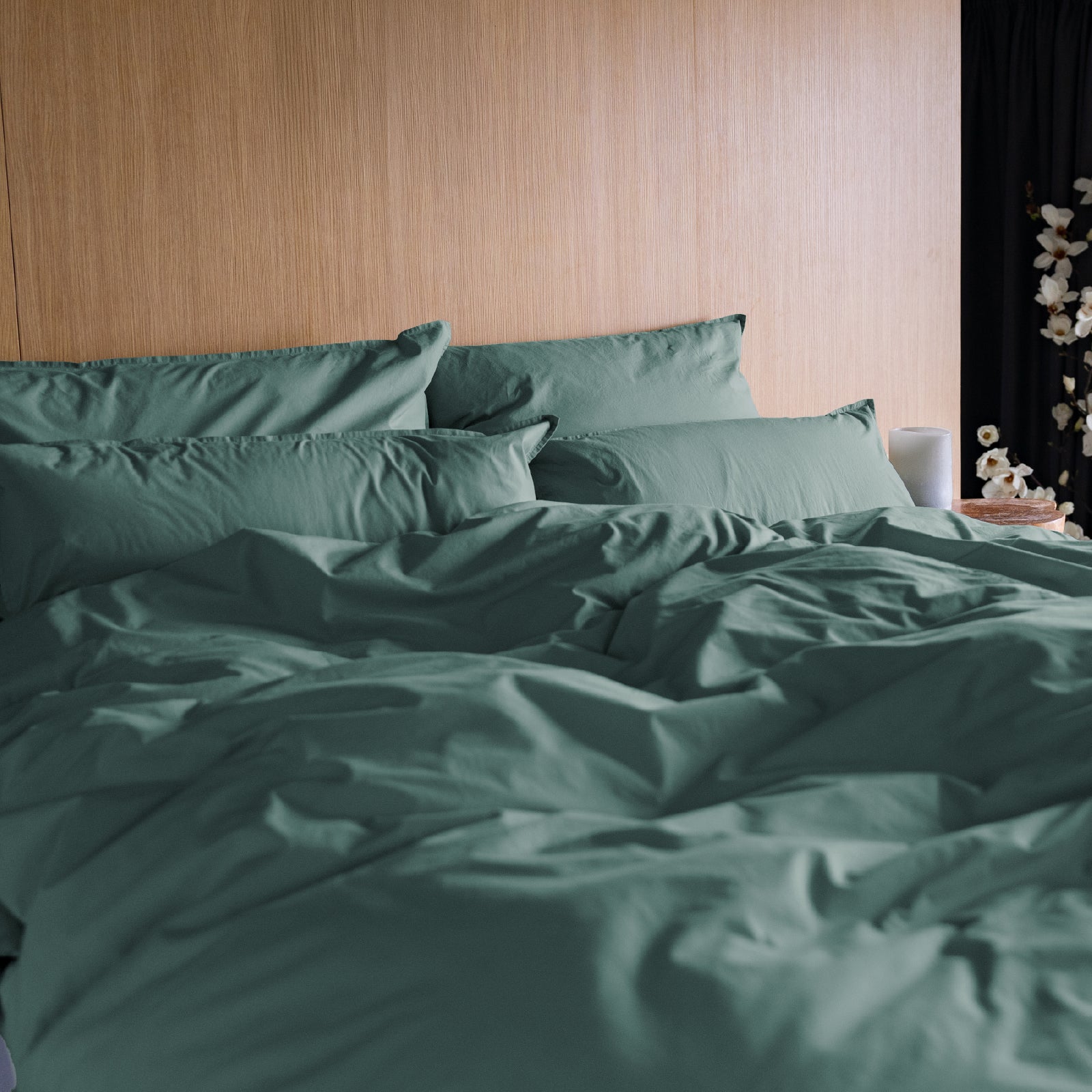 Kushel Bettwäsche aus Bio-Baumwolle Deckenbezug und Kissenbezug