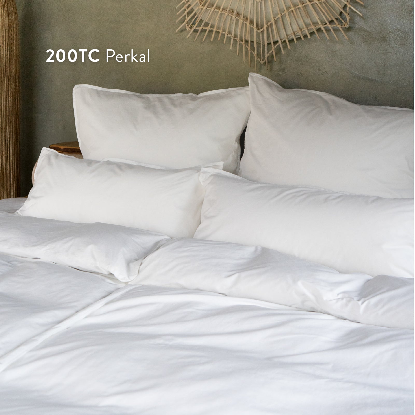 Kushel Bettwäsche aus Bio-Baumwolle Deckenbezug und Kissenbezug