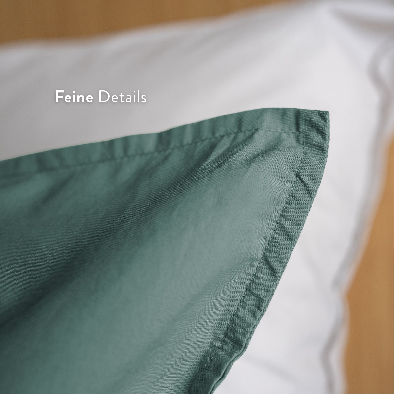 Kushel Bettwäsche aus Bio-Baumwolle Deckenbezug und Kissenbezug