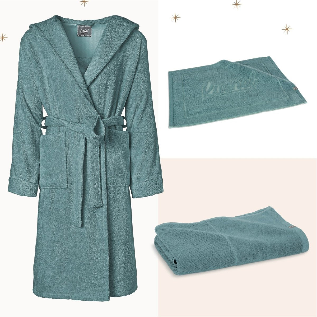 Sauna Set - Bathrobe + Bath Sheet