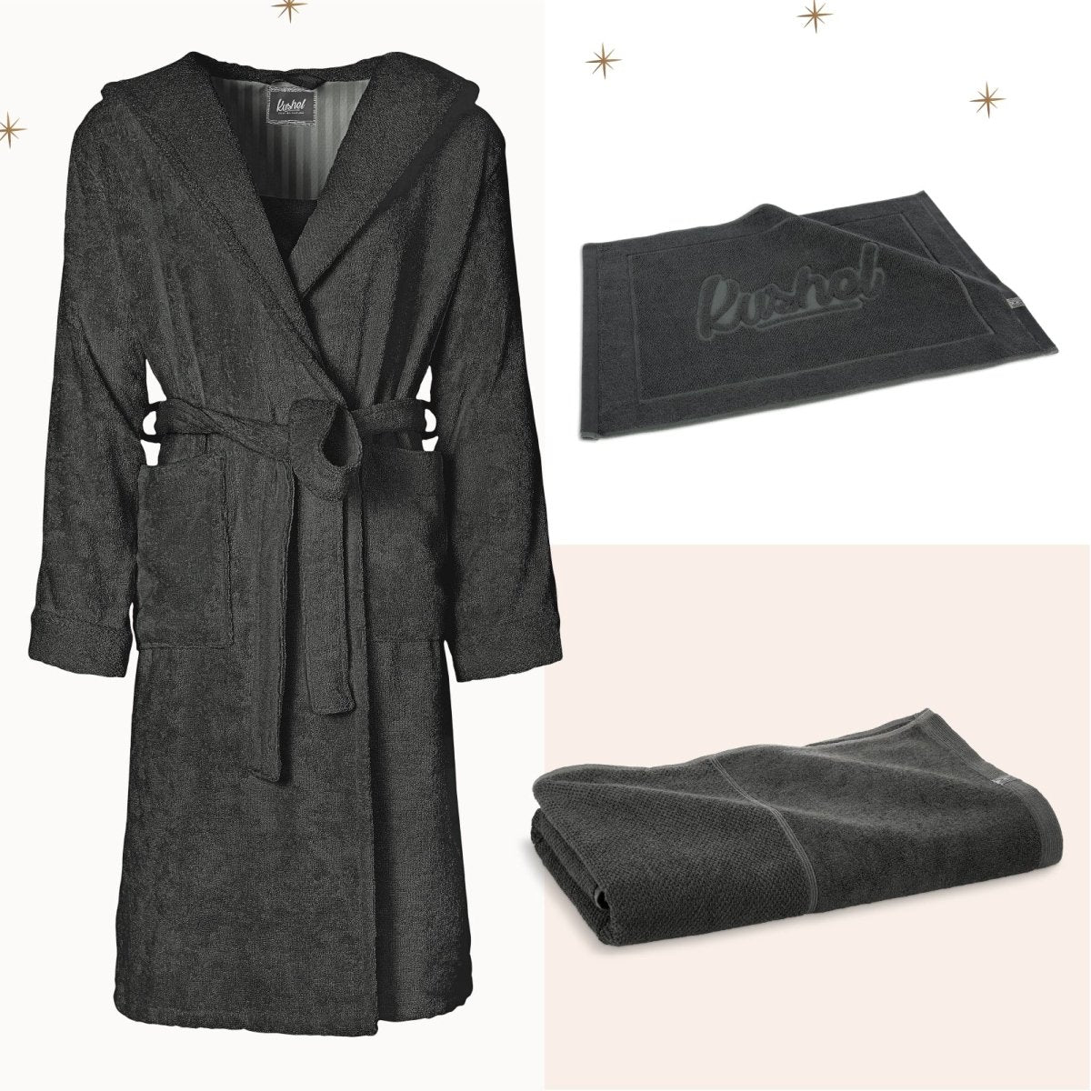 Sauna Set - Bathrobe + Bath Sheet