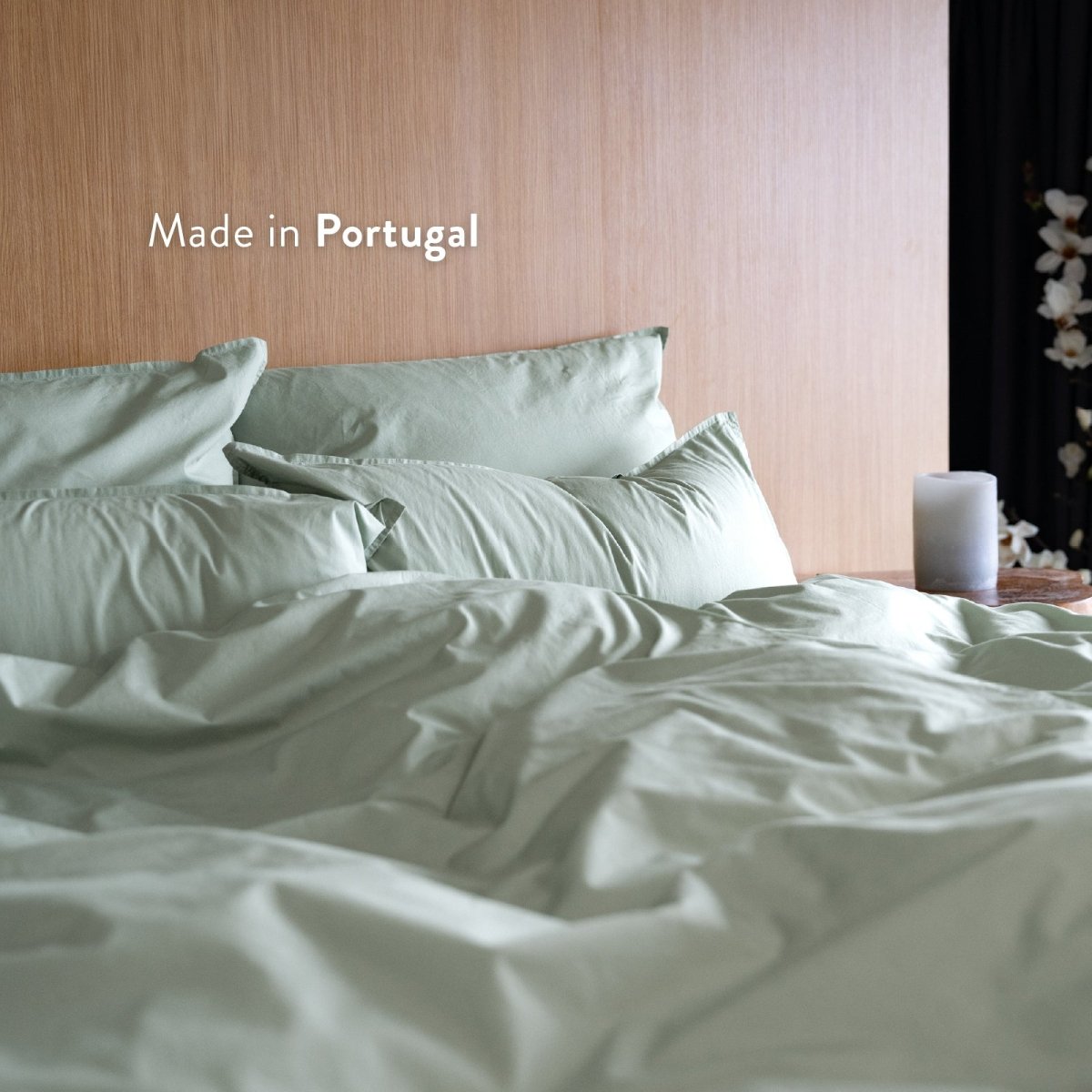 Kushel Bettwäsche aus Bio-Baumwolle Deckenbezug und Kissenbezug