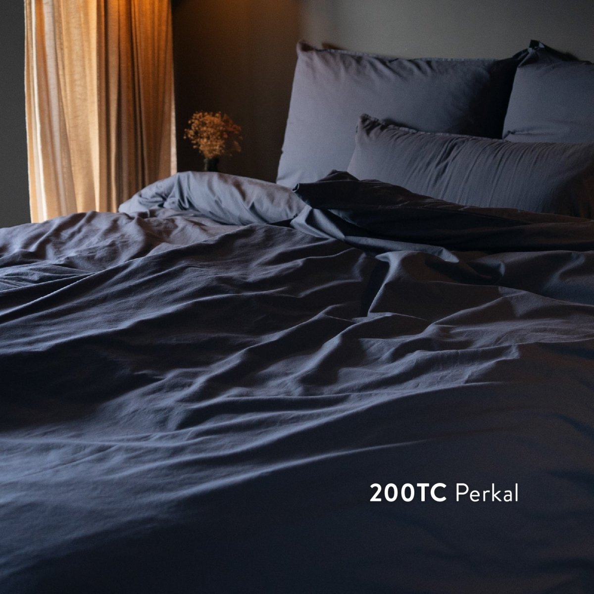 Kushel Bettwäsche aus Bio-Baumwolle Deckenbezug und Kissenbezug