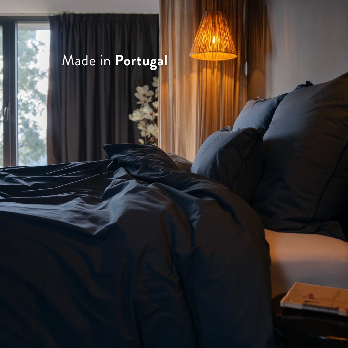 Kushel Bettwäsche aus Bio-Baumwolle Deckenbezug und Kissenbezug