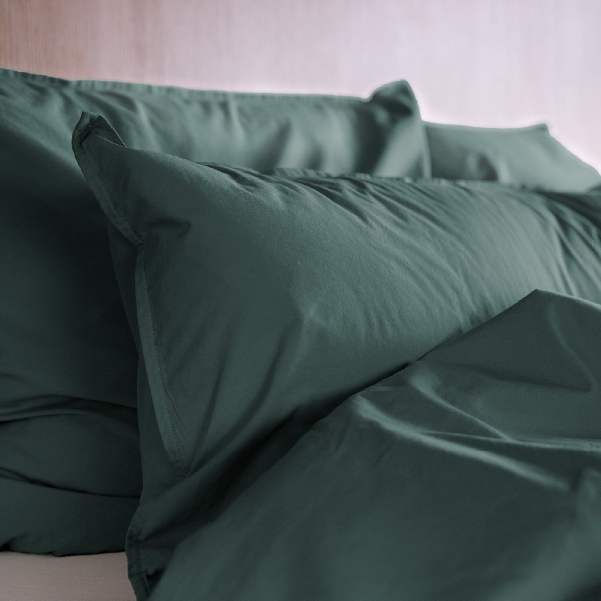 Kushel Bettwäsche aus Bio-Baumwolle Deckenbezug und Kissenbezug