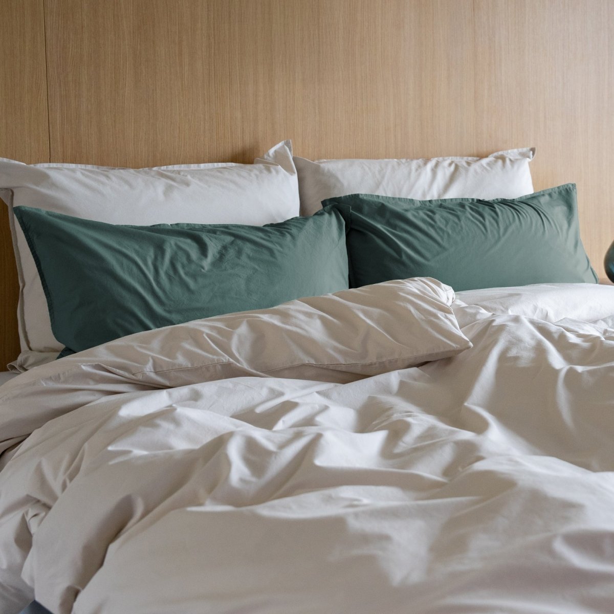 Kushel Bettwäsche aus Bio-Baumwolle Deckenbezug und Kissenbezug