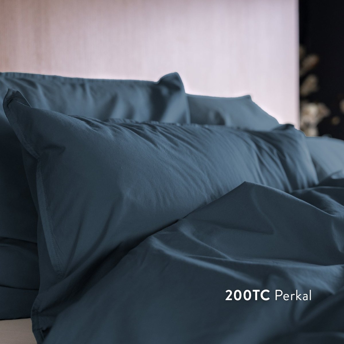 Kushel Bettwäsche aus Bio-Baumwolle Deckenbezug und Kissenbezug