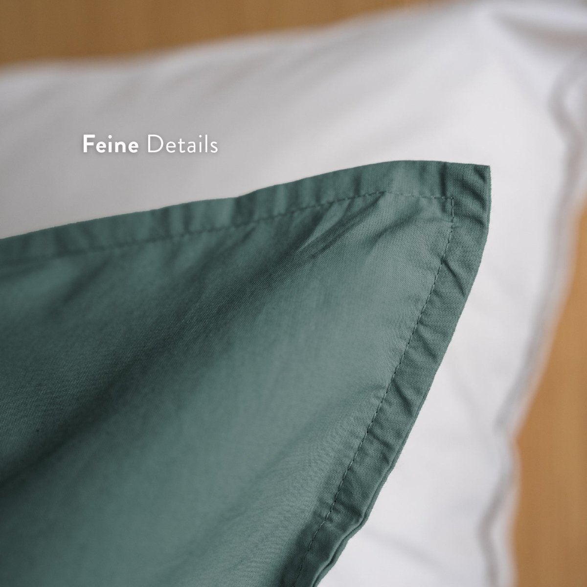 Kushel Bettwäsche aus Bio-Baumwolle Deckenbezug und Kissenbezug