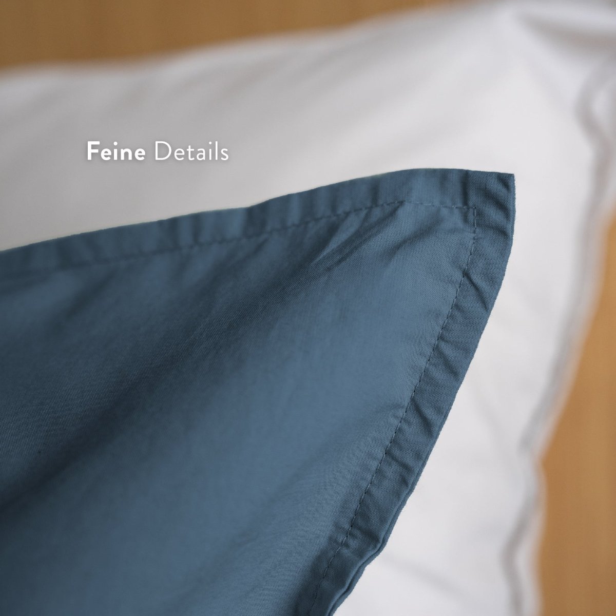 Kushel Bettwäsche aus Bio-Baumwolle Deckenbezug und Kissenbezug