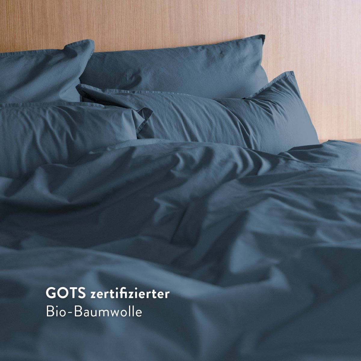 Kushel Bettwäsche aus Bio-Baumwolle Deckenbezug und Kissenbezug