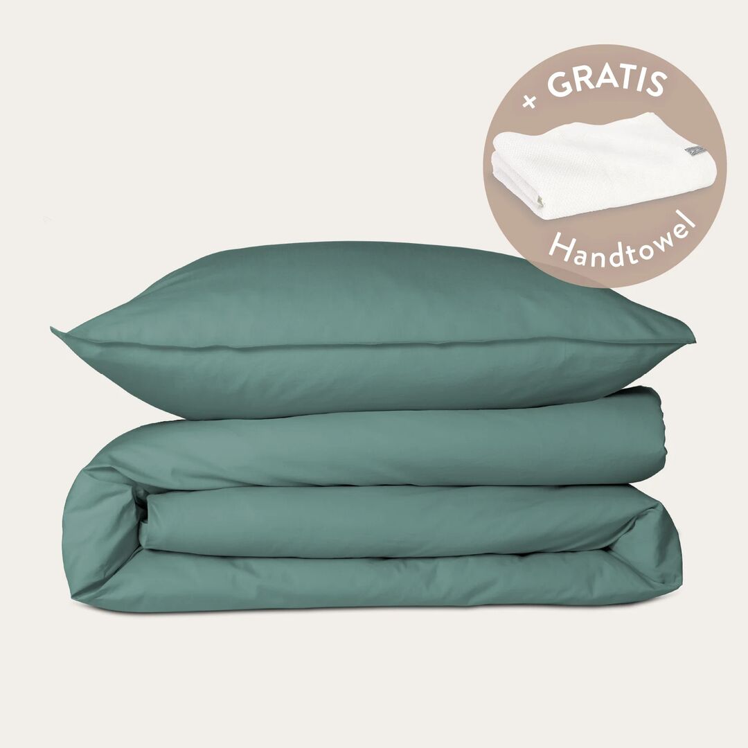 Kushel Bettwäsche aus Bio-Baumwolle Deckenbezug und Kissenbezug