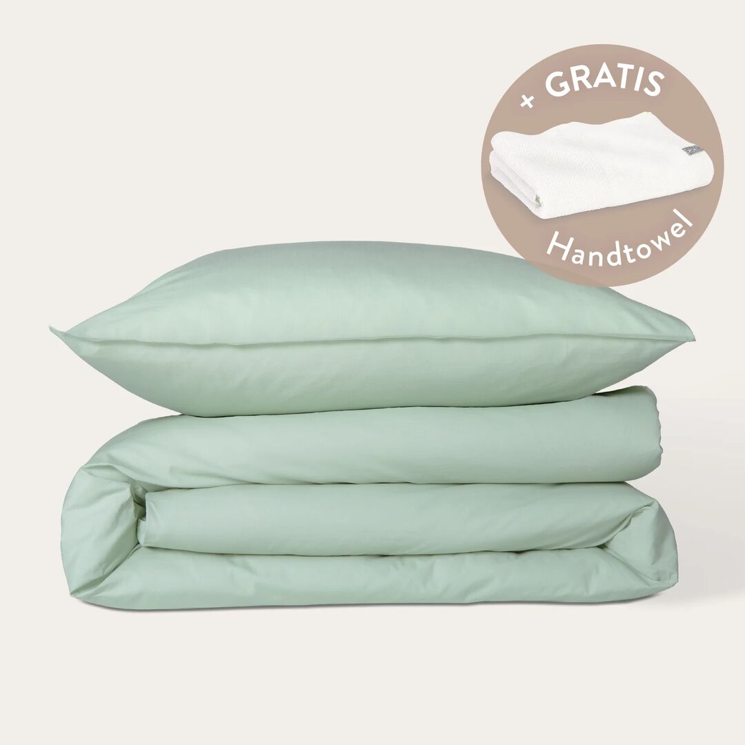 Kushel Bettwäsche aus Bio-Baumwolle Deckenbezug und Kissenbezug