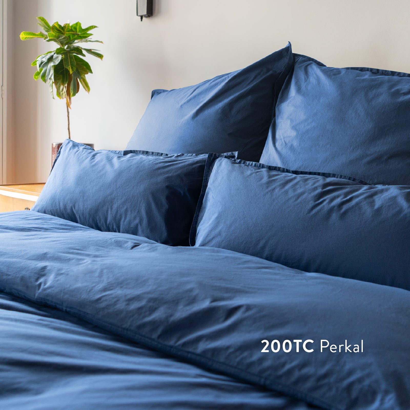 Kushel Bettwäsche aus Bio-Baumwolle Deckenbezug und Kissenbezug