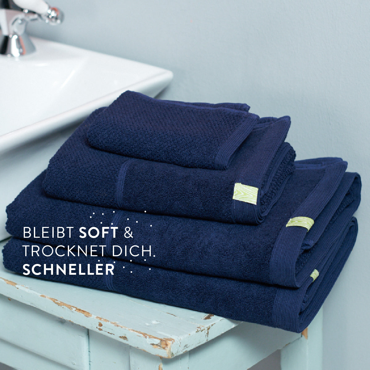 2x The Bath Sheet - Green Label